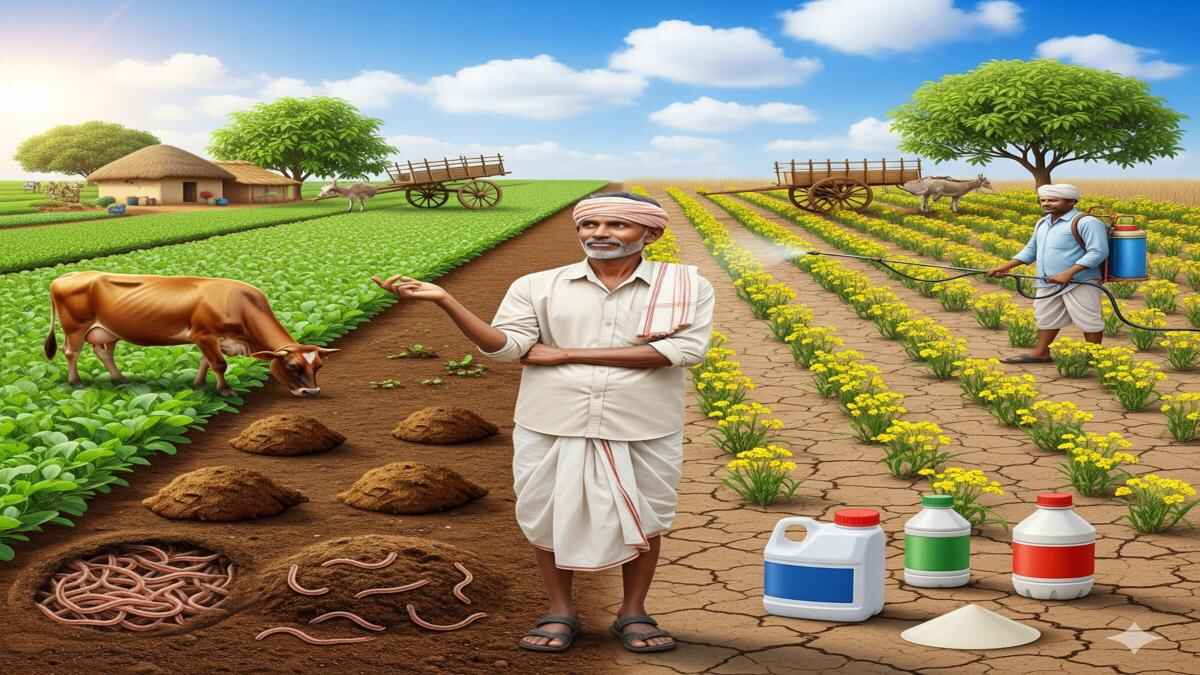 जैविक खेती बनाम रासायनिक खेती